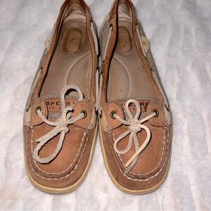 Sperry Angelfish leather boat shoes sz 9